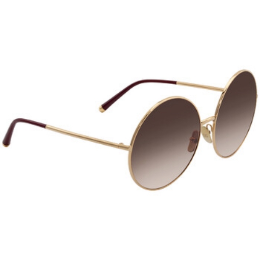 Picture of DOLCE & GABBANA Brown Gradient Round Ladies Sunglasses