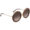 Picture of DOLCE & GABBANA Brown Gradient Round Ladies Sunglasses