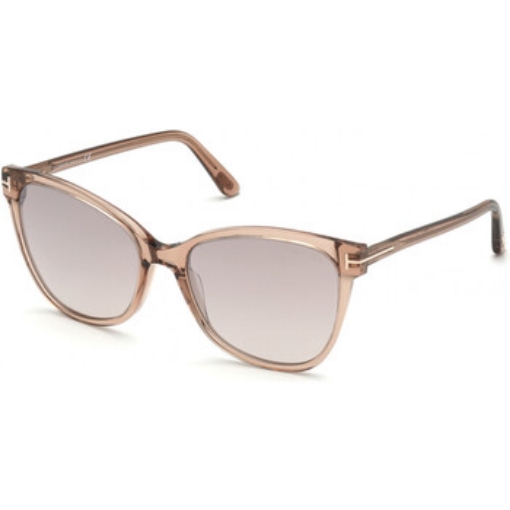 Picture of TOM FORD Ani Gradient Brown Mirror Butterfly Ladies Sunglasses