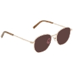 Picture of DUPONT Brown Geometric Ladies Sunglasses