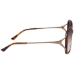 Picture of GUCCI Brown Gradient Oval Ladies Sunglasses GG0649SK-004 58