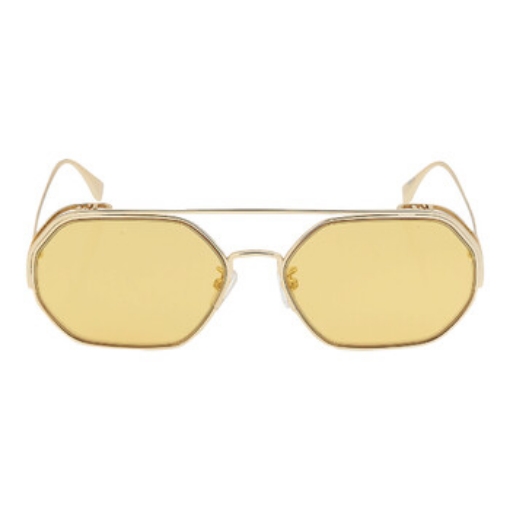 Picture of FENDI Gold Mirror Geometric Ladies Sunglasses