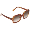 Picture of RAY-BAN Gradient Brown Square Ladies Sunglasses