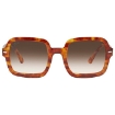 Picture of RAY-BAN Gradient Brown Square Ladies Sunglasses