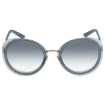 Picture of PRADA Clear Gradient Light Blue Oval Ladies Sunglasses