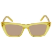 Picture of SAINT LAURENT Brown Cat Eye Ladies Sunglasses