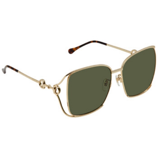 Picture of GUCCI Green Mirrored Square Ladies Sunglasses