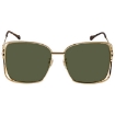 Picture of GUCCI Green Mirrored Square Ladies Sunglasses