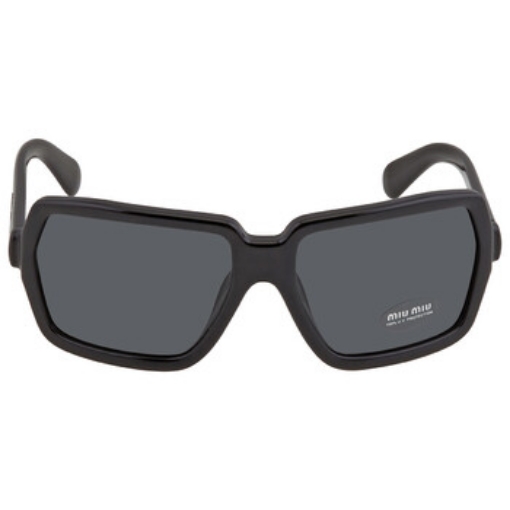 Picture of MIU MIU Dark Grey Irregular Ladies Sunglasses