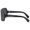 Picture of MIU MIU Dark Grey Irregular Ladies Sunglasses