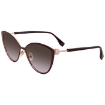 Picture of FENDI Brown Violet Gradient Cat Eye Ladies Sunglasses