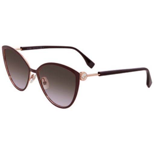 Picture of FENDI Brown Violet Gradient Cat Eye Ladies Sunglasses