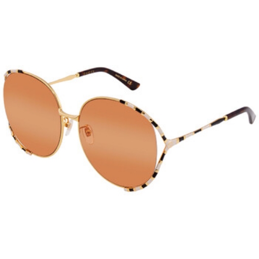 Picture of GUCCI Orange Gradient Round Ladies Sunglasses