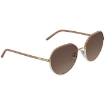 Picture of PRADA Brown Gradient Grey Oval Ladies Sunglasses