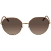 Picture of PRADA Brown Gradient Grey Oval Ladies Sunglasses