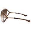 Picture of TOM FORD Whitney Gradient Brown Oversized Ladies Sunglasses