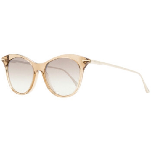 Picture of TOM FORD Micaela Gradient Brown Mirror Cat Eye Ladies Sunglasses