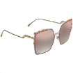 Picture of FENDI Can Eye Brown Mirror Butterfly Ladies Sunglasses