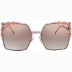 Picture of FENDI Can Eye Brown Mirror Butterfly Ladies Sunglasses