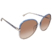 Picture of CHLOE Brown Gradient Butterfly Ladies Sunglasses