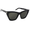 Picture of SAINT LAURENT Grey Cat Eye Ladies Sunglasses