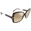 Picture of VERSACE Clear Gradient Brown Mirrored Gold Rectangular Ladies Sunglasses