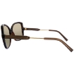 Picture of VERSACE Clear Gradient Brown Mirrored Gold Rectangular Ladies Sunglasses