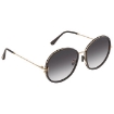 Picture of TOM FORD Gradient Smoke Round Ladies Sunglasses