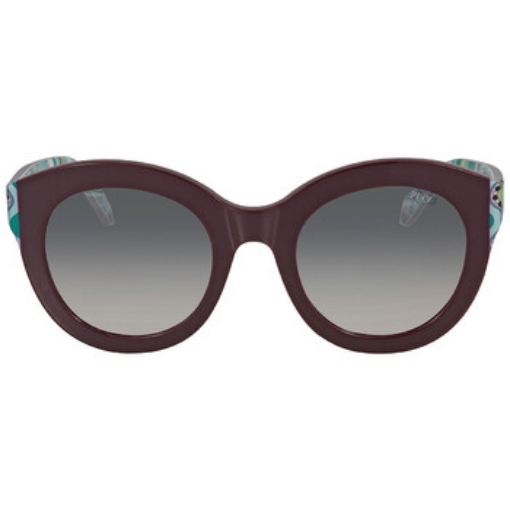 Picture of EMILIO PUCCI Gradient Smoke Oval Ladies Sunglasses