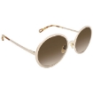 Picture of CHLOE Brown Gradient Oval Ladies Sunglasses