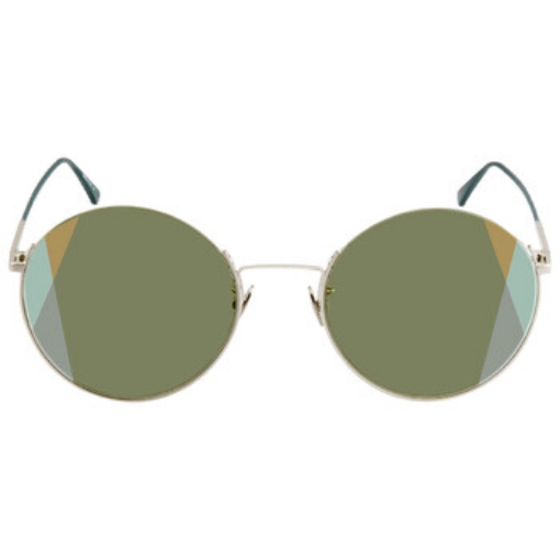 Picture of BOTTEGA VENETA Green Round Ladies Sunglasses