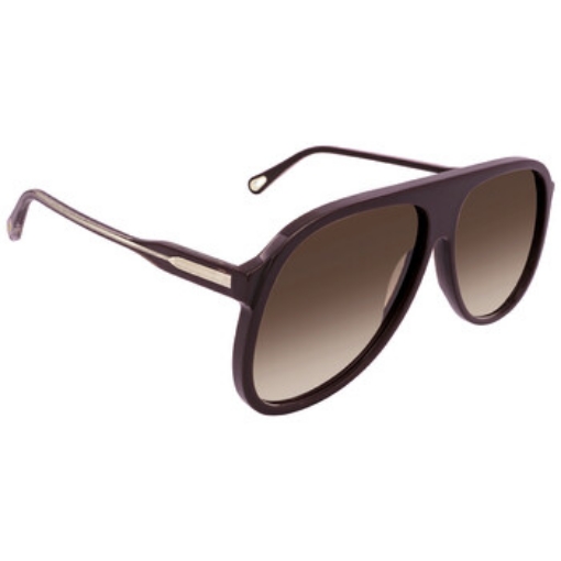 Picture of CHLOE Brown Gradient Pilot Ladies Sunglasses