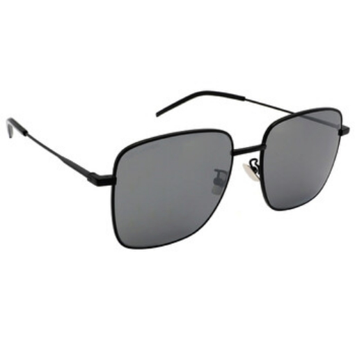 Picture of SAINT LAURENT Silver Mirrored Square Ladies Sunglasses