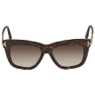 Picture of TOM FORD Dasha Polarized Brown Square Ladies Sunglasses