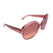 Picture of TOM FORD Chiara Bordeaux Gradient Oversized Ladies Sunglasses