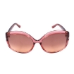 Picture of TOM FORD Chiara Bordeaux Gradient Oversized Ladies Sunglasses