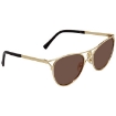 Picture of VERSACE Dark Brown Butterfly Ladies Sunglasses