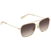 Picture of CELINE Poarized Brown Gradient Pilot Ladies Sunglasses