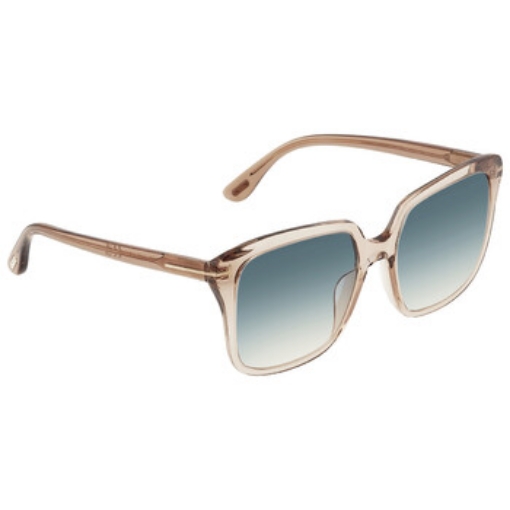 Picture of TOM FORD Faye Green Square Ladies Sunglasses