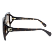 Picture of GUCCI Brown Gradient Square Ladies Sunglasses