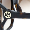 Picture of GUCCI Brown Gradient Square Ladies Sunglasses