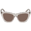 Picture of SAINT LAURENT Brown Cat Eye Ladies Sunglasses