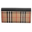 Picture of BURBERRY Vintage Check and Leather Continental Wallet- Black
