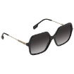 Picture of BURBERRY Isabella Gray Gradient Oversized Ladies Sunglasses