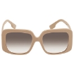 Picture of BURBERRY Penelope Brown Gardient Square Ladies Sunglasses