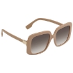 Picture of BURBERRY Penelope Brown Gardient Square Ladies Sunglasses