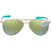 Picture of COSTA DEL MAR PIPER Green Mirror Polarized Glass Ladies Sunglasses