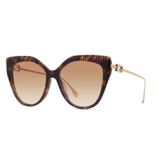 Picture of FENDI Light Brown Cat Eye Ladies Sunglasses