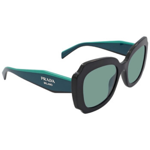 Picture of PRADA Azure Mirrored Internal Silver Irregular Ladies Sunglasses