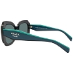 Picture of PRADA Azure Mirrored Internal Silver Irregular Ladies Sunglasses